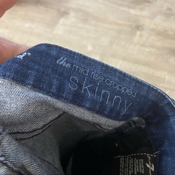 7FAMK Sz 26 midrise cropped skinny - Picture 10 of 11